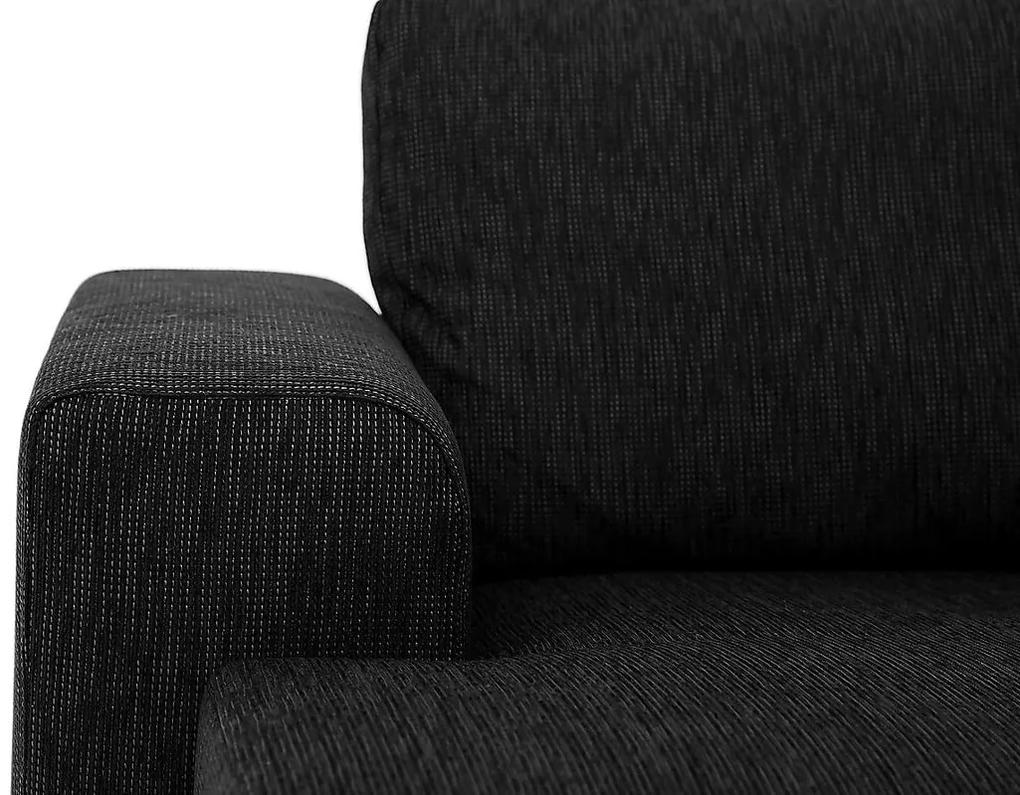 Γωνιακός Καναπές Scandinavian Choice B106, Μαύρο, 295x235x84cm, Πόδια: Ξύλο | Epipla1.gr