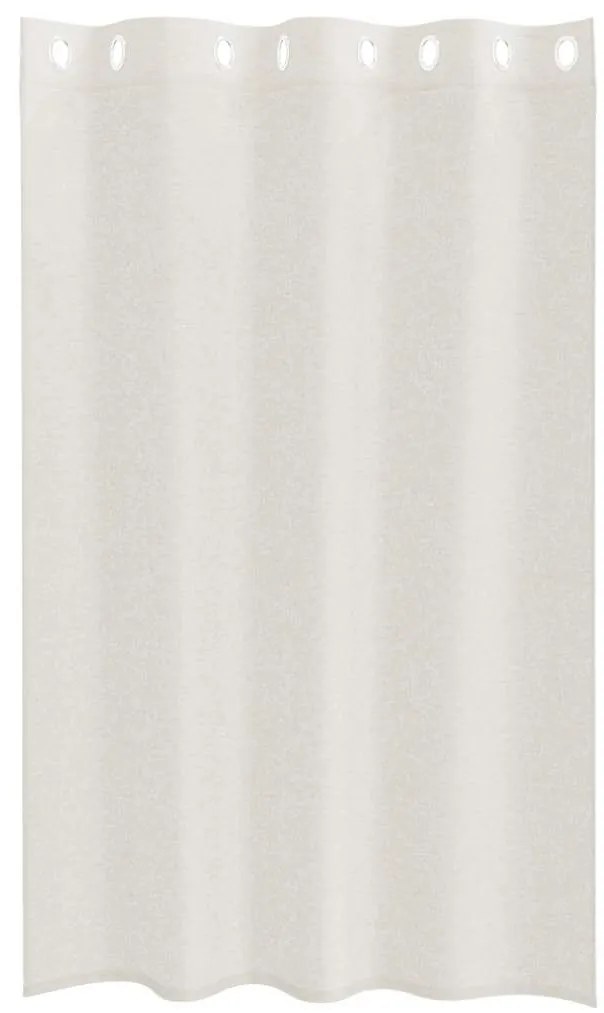 vidaXL Κουρτίνες με κουρτίνες 2 pcs Κρεμ 140x175cm Πολυεστέρας