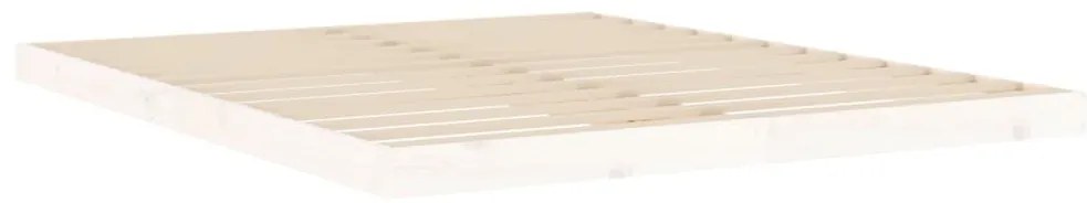 vidaXL Πλαίσιο Κρεβατιού Λευκό 160 x 200 εκ. από Μασίφ Ξύλο Πεύκου