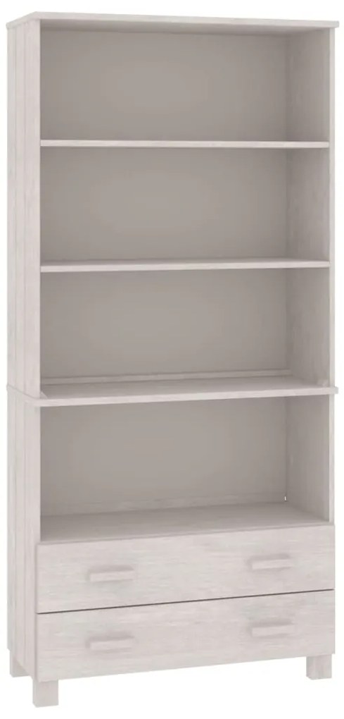 vidaXL Ντουλάπι HAMAR Λευκό από Μασίφ Ξύλο Πεύκου