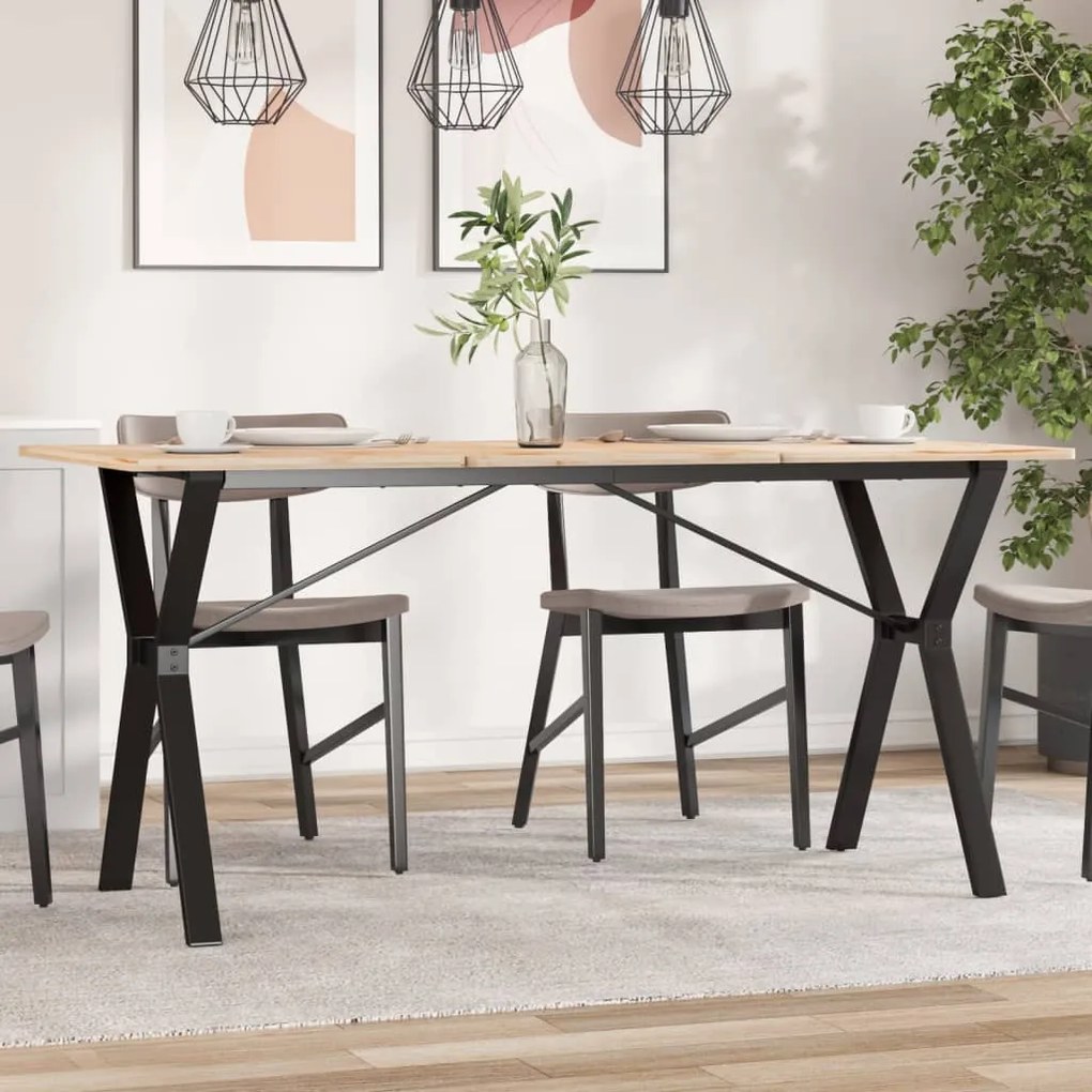 vidaXL Πόδια Τραπεζαρίας σε Σχήμα «Y» 140x60x73 εκ. Ατσάλι