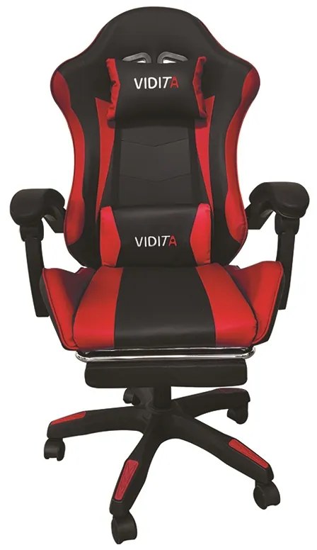A6060 ΜΑΥΡΟ/ΚΟΚΚΙΝΟ ΠΟΛΥΘΡΟΝΑ GAMING/ΜΕ ΥΠΟΠΟΔΙΟ