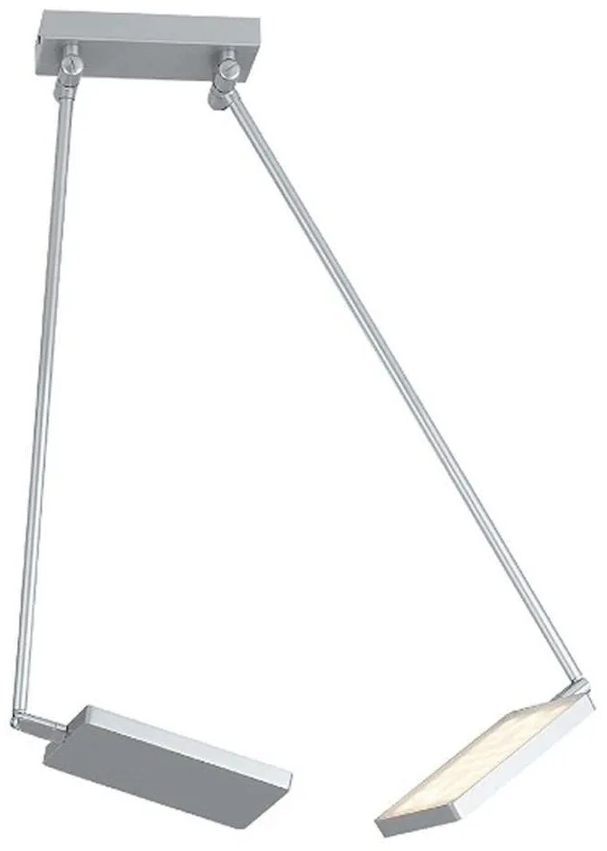 Φωτιστικό Οροφής Book LED-BOOK-PL-GR 2x17W Led 15-200x85cm Grey Luce Ambiente Design Αλουμίνιο