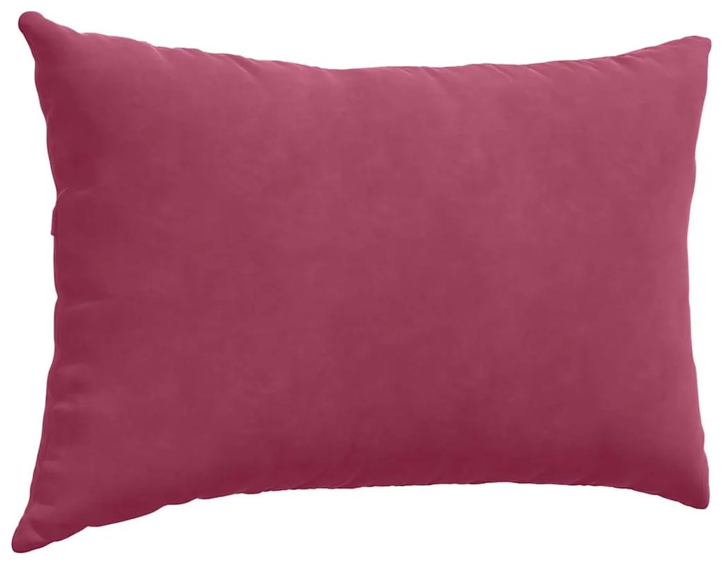 vidaXL Μαξιλάρι Καναπέ 2 pcs Κόκκινο 60 x 40 cm Υφασμάτινο Κορντουρά