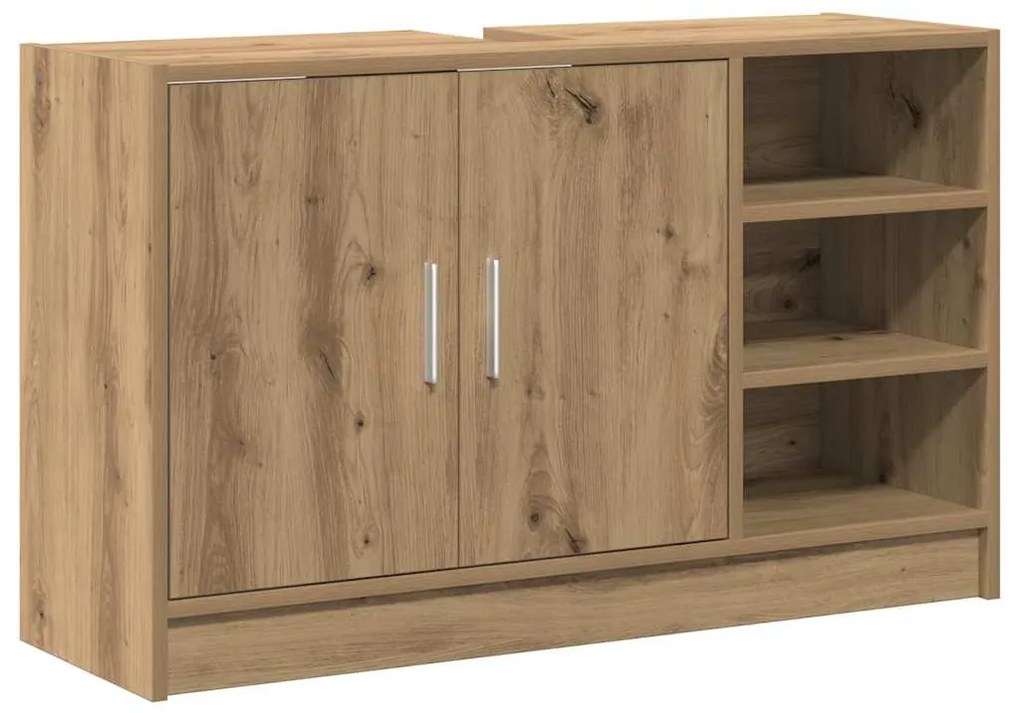 vidaXL Ντουλάπι Νιπτήρα με αποθήκευση Artisan Oak 90 x 29 x 55 εκ.