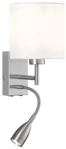 Απλίκα Φωτιστικό Τοίχου Λευκό-Νίκελ Dreamer 30313 Fischer Honsel-30313-Λευκό 30313