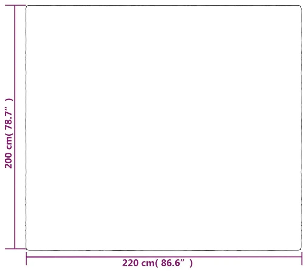 vidaXL Κουβέρτα Βαρύτητας με Κάλυμμα Γκρι 200x220 εκ. 13 κ. Υφασμάτινη