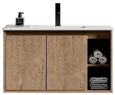 Σετ Πάγκου REA 80 cm Κόντρα Πλακέ Θαλάσσης Plywood χρ. ΚΑΦΕ ΑΝΟΙΧΤΟ S3BREA080CAP S3REA080CAP
