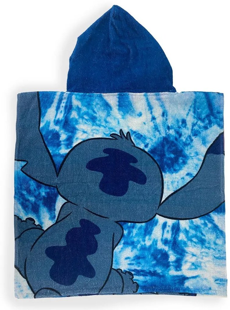 Πόντσο Θαλάσσης Quick Dry Disney Home Lilo &amp; Stitch 35 50X100 Sky Blue 100% Microfiber - Disney Home