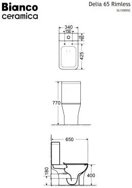 Λεκάνη Delia 65 Rimless πλήρης