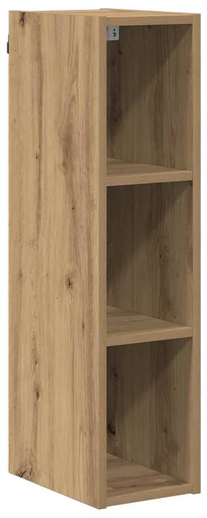 vidaXL Κρεμαστό ντουλάπι με αποθήκευση Artisan Oak 20 x 29,5 x 80 εκ.