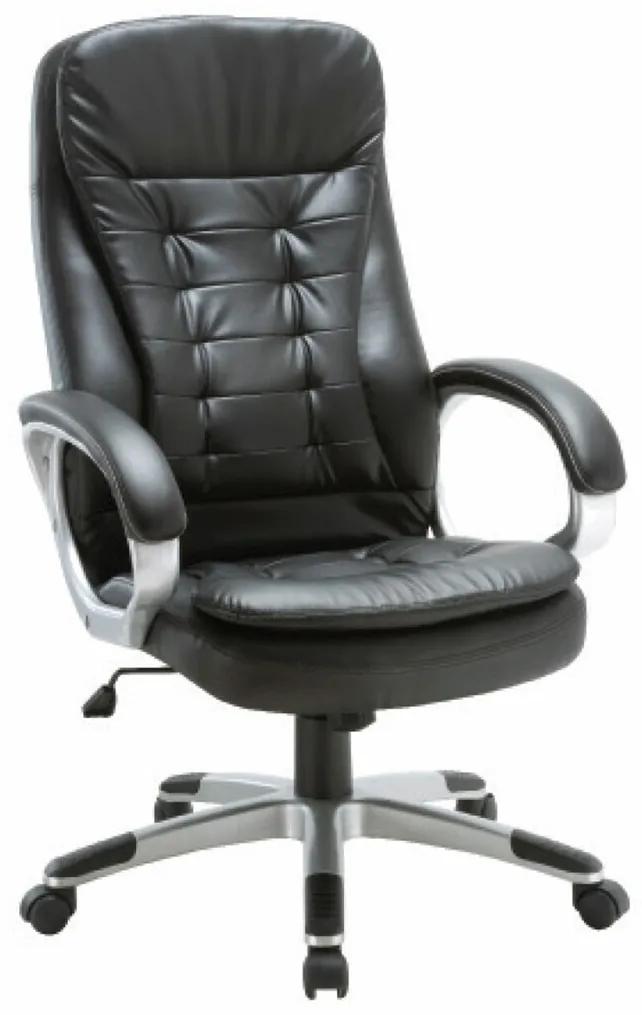 Καρέκλα γραφείου Mesa 407, Μαύρο, 112x65x70cm, 17 kg, Με μπράτσα, Με ρόδες, Μηχανισμός καρέκλας: Κλίση | Epipla1.gr