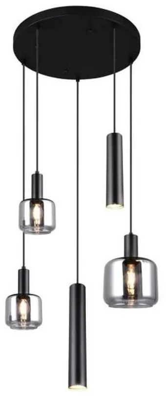 Φωτιστικό Οροφής Mataro 364130532 40x150cm Chrome-Black Trio Lighting