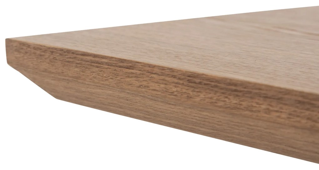 ΤΡΑΠΕΖΙ PAOLO HM9853 MDF ΜΕ ΚΑΠΛΑΜΑ ΦΡΑΞΙΝΟΥ-ΠΟΔΙΑ RUBBERWOOD-ΦΥΣΙΚΟ 180x90x75Yεκ - 0538012 - HM9853