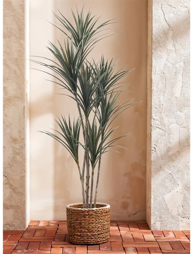 YUCCA ΤΕΧΝΗΤΟ ΦΥΤΟ ΣΕ ΓΛΑΣΤΡΑ PE ΠΡΑΣΙΝΟ H190cm - 032221