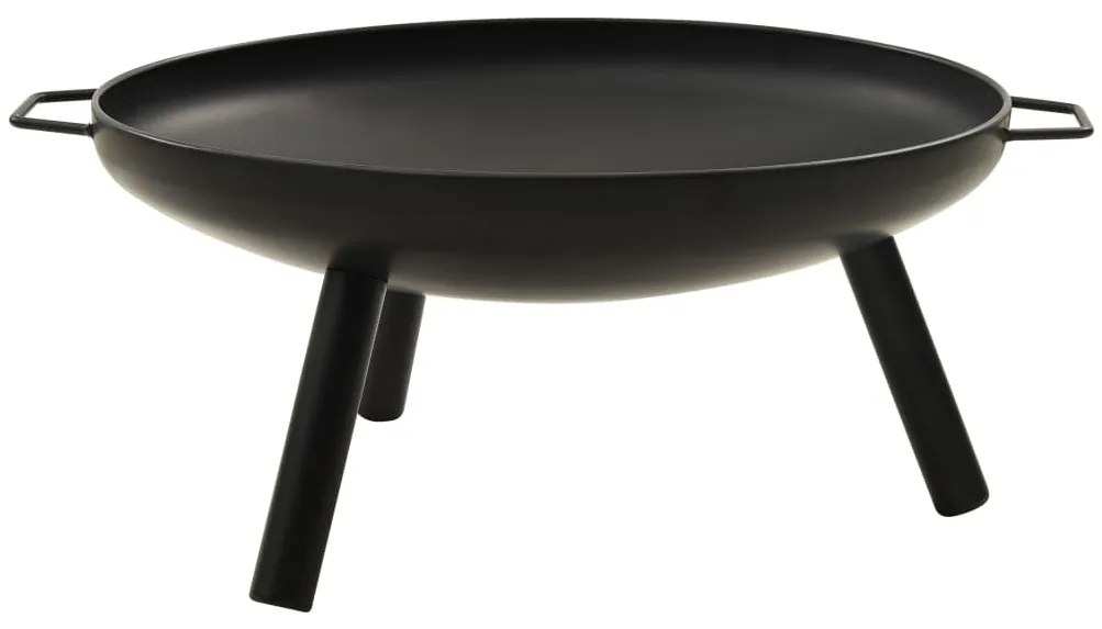 vidaXL Τζάκι Εξωτερικού Χώρου Μαύρο 70 x 59 x 28 εκ. Ατσάλινο