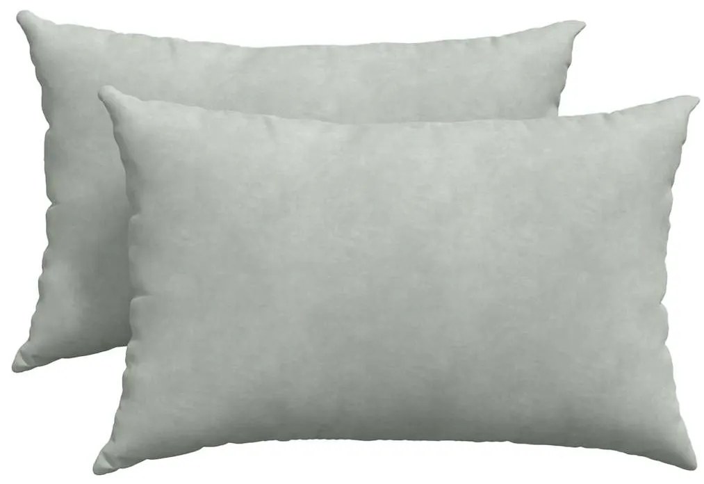 vidaXL Μαξιλάρι Καναπέ 2 pcs Ανοιχτό γκρι 60 x 40 cm