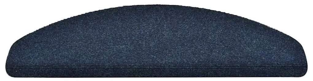 vidaXL Πατάκια Σκαλιών Αυτοκόλλητα 5 τεμ. Μπλε Μπεζ 65x21x4 εκ. Ημίκυκλα Μεγάλα