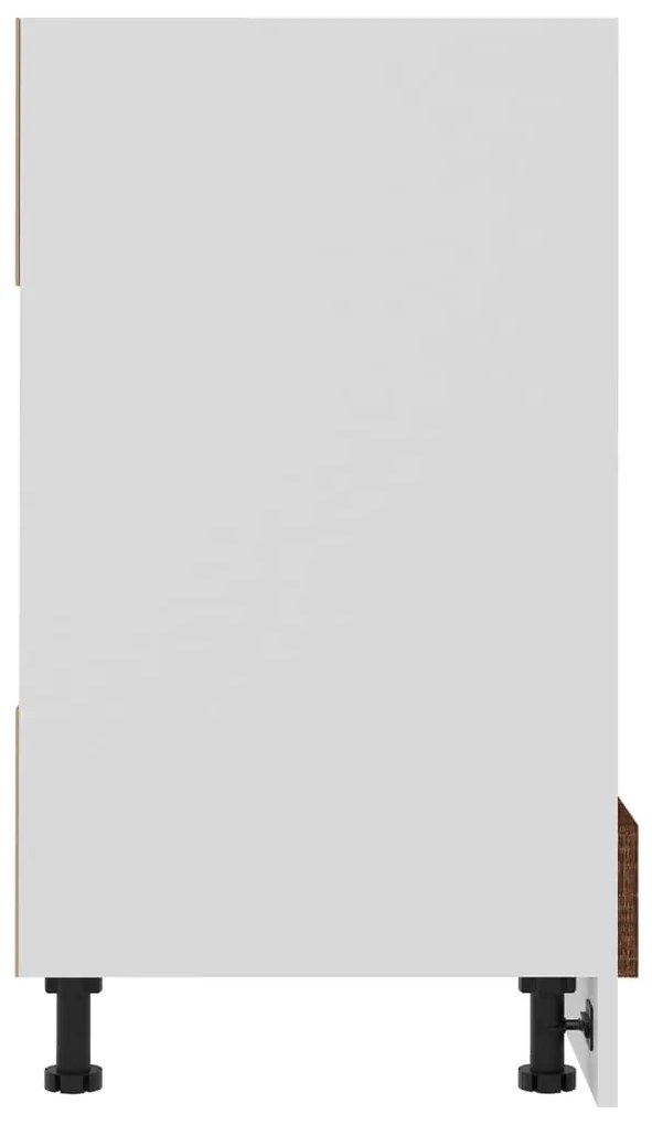 vidaXL Ντουλάπι Φούρνου Lyon Καφέ Δρυς 60x46x81,5 εκ. Επεξεργ. Ξύλο