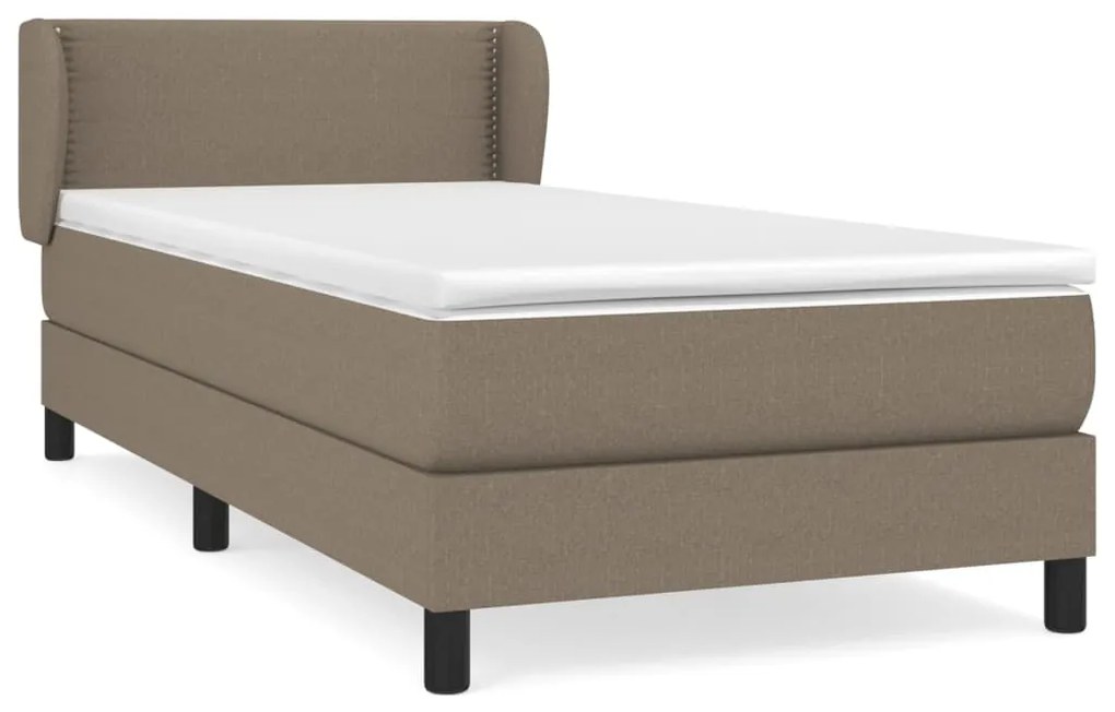 ΚΡΕΒΑΤΙ BOXSPRING ΜΕ ΣΤΡΩΜΑ TAUPE 90X190 ΕΚ.ΥΦΑΣΜΑΤΙΝΟ 3126129