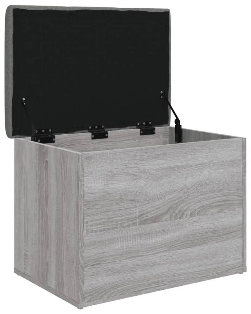 vidaXL Παγκάκι Αποθήκευσης Γκρι Sonoma 62x42x45 εκ. Επεξεργασμένο Ξύλο