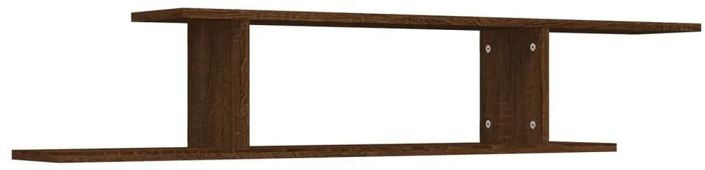 vidaXL Ράφι Τηλεόρασης Καφέ Δρυς 125 x 18 x 23 εκ. Επεξεργασμένο Ξύλο
