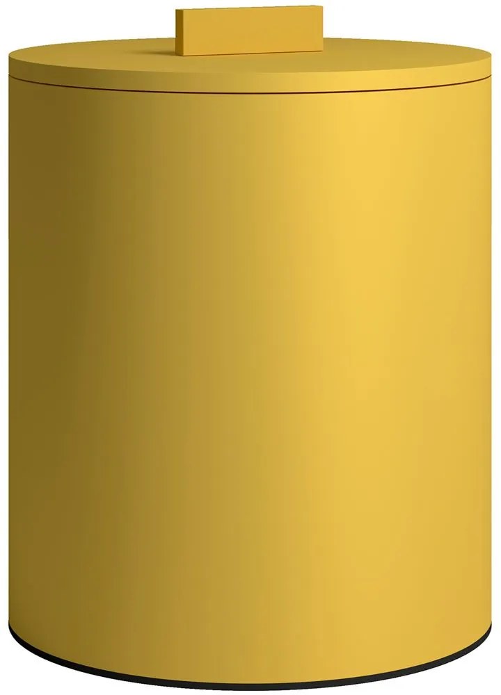 Κάδος Απορριμμάτων 2326-603 Φ20x25cm 6lt Matt Yellow Pam&amp;Co Stainless Steel
