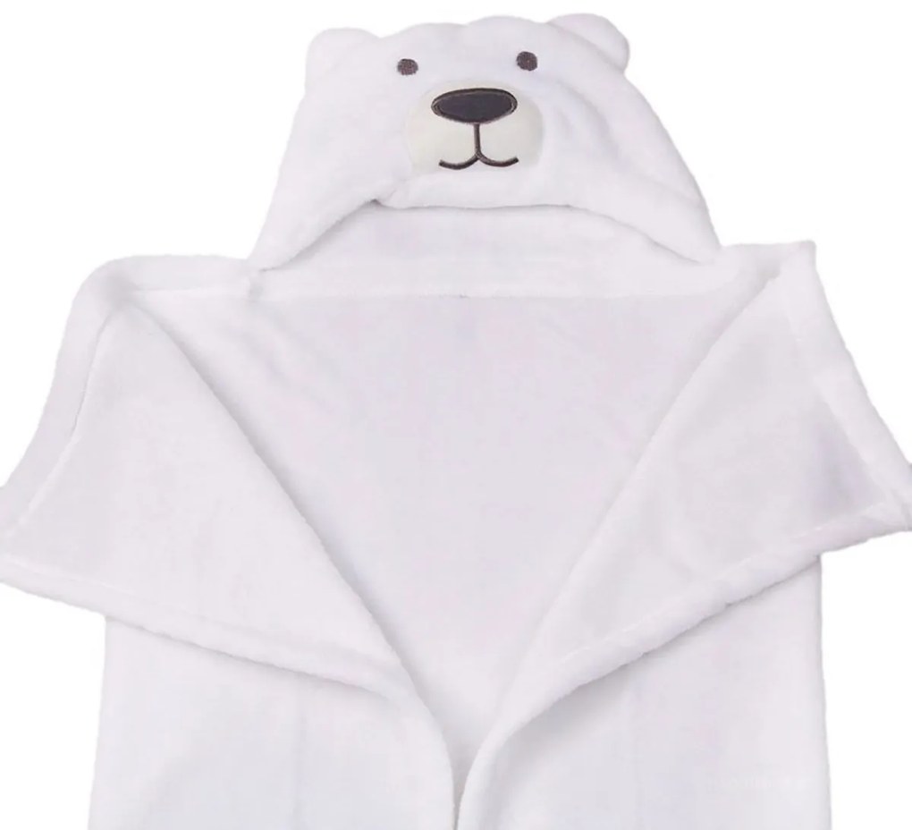 Κουβέρτα Fleece Με Κουκούλα (76x102) Viopros Σχ 85