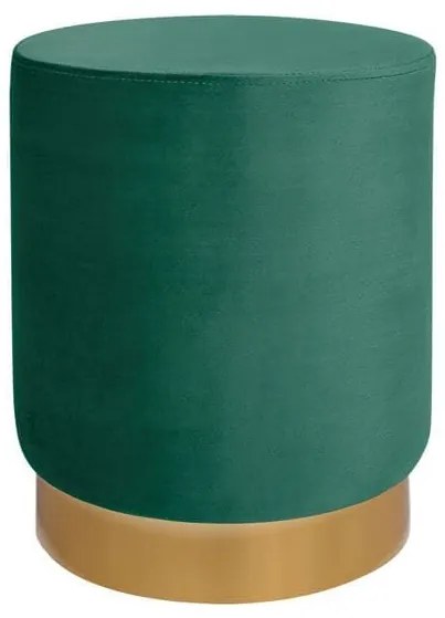 Σκαμπό Levy HM8408.03 Green-Gold  Φ35x43cm Ύφασμα