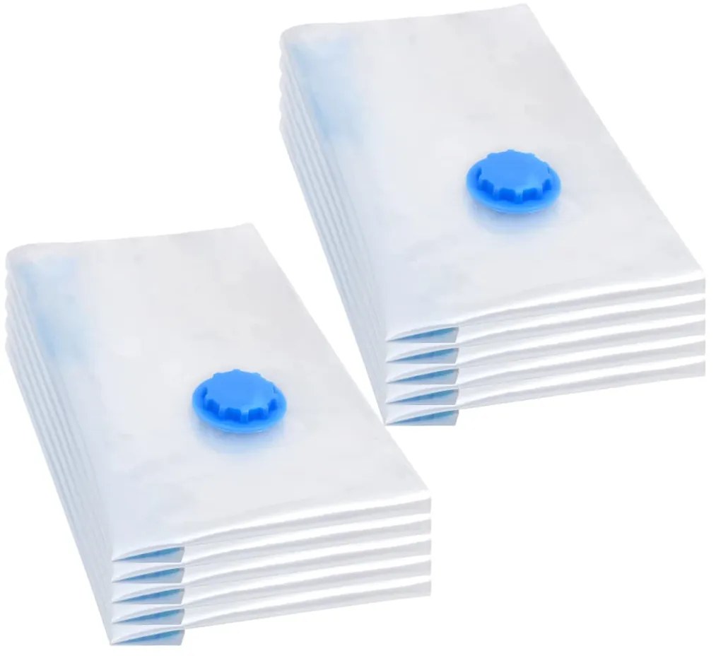 vidaXL Σακούλες Αποθήκευσης Ρούχων Κενού Αέρος 10 Τεμάχια 60 x 40 εκ.