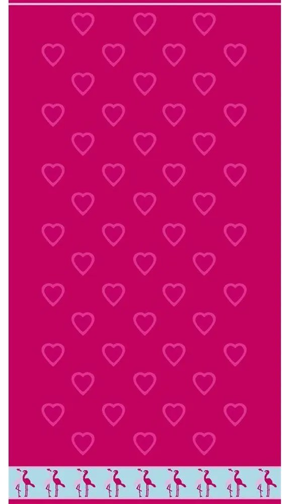Πετσέτα Θαλάσσης Βελουτέ 227 Fuchsia DimCol Θαλάσσης 87x165cm 100% Cotton