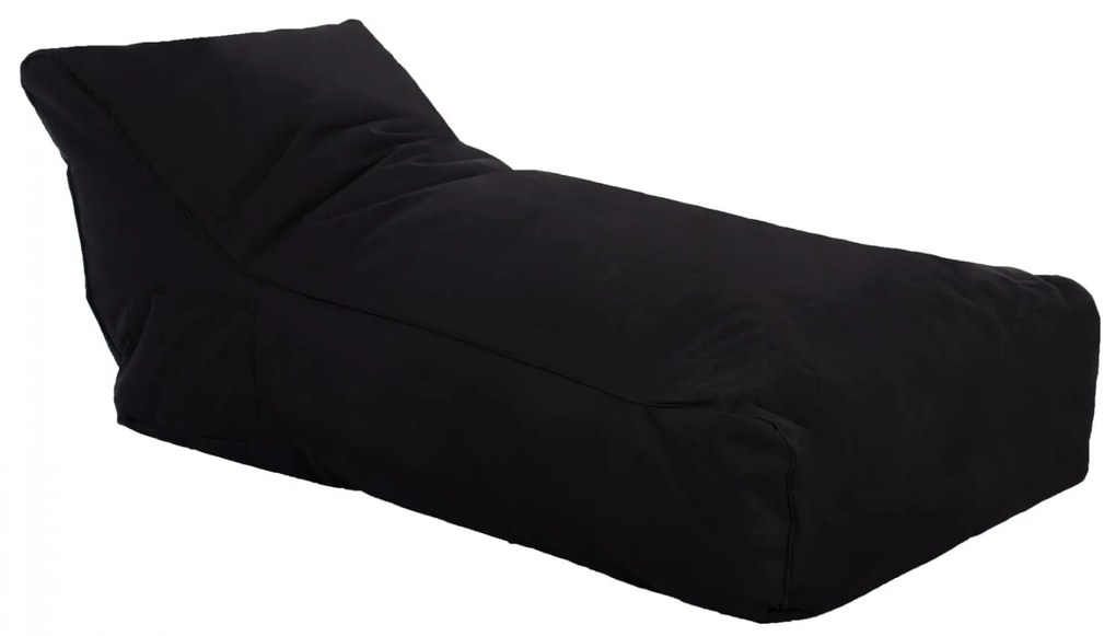 Πουφ Alok μαύρο με UV protection 140x70x60Υ εκ.