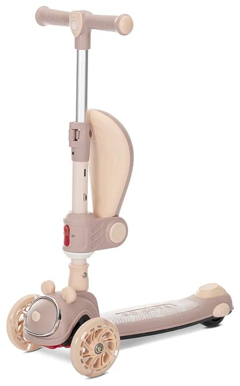 Πατίνι Scooter με Φως &amp; Μουσική Swiftie Τρίτροχο Αναδιπλούμενο με Κάθισμα  Beige  10390220001 Lorelli