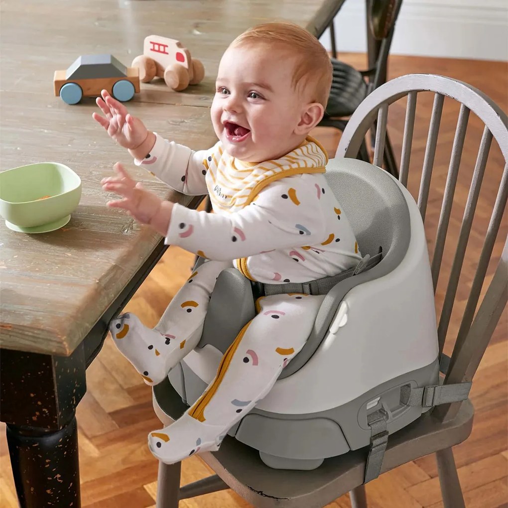 Φορητό Καθισματάκι Φαγητού (3-36 Μηνών) Mamas &amp; Papas Bug &amp; Act Tray Pebble 9868L7500