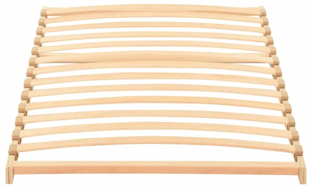 vidaXL Βάση κρεβατιού με λάμες Καφέ 80 x 190 cm Στερεό Ξύλο Μηλιάς