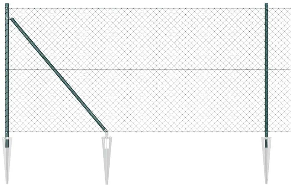 vidaXL Στύλος Περιφράξεων Πράσινο 10 x 1 μ (40 x 40 χιλιοστά πλέγμα)