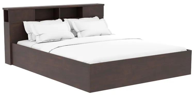Κρεβάτι διπλό OLYMPUS pakoworld χρώμα καρυδί 160x200εκ Model: 123-000183