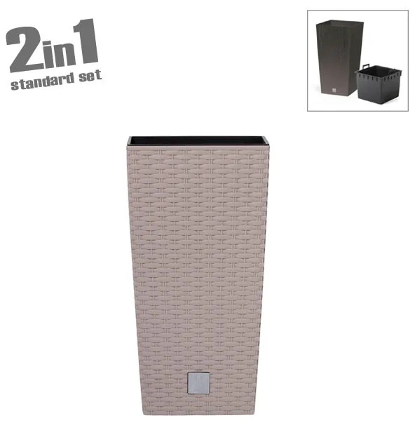 ΚΑΣΠΩ-ΓΛΑΣΤΡΑ (2 ΣΕ 1) ΜΟΚΚΑ RATO SQUARE ΤΕΤΡΑΓΩΝΗ 32.5x32.5x61cm 1/3KIB - 09-DRTS325-7529U - 09-DRTS325-7529U