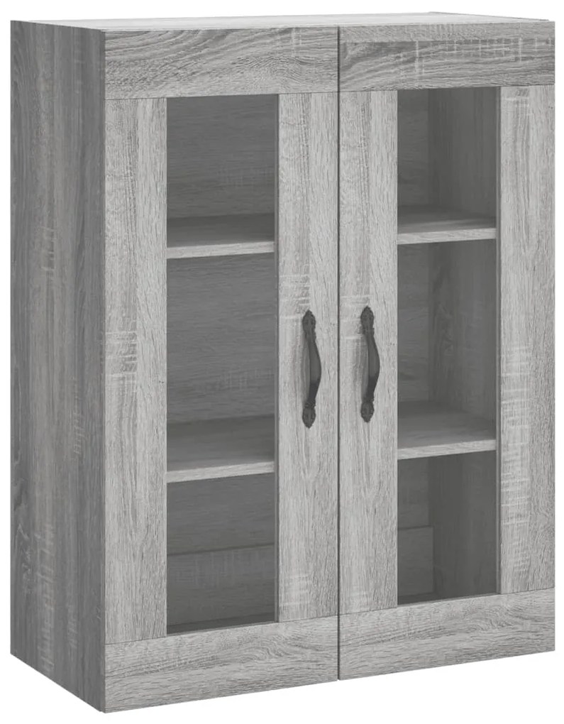vidaXL Ντουλάπι Γκρι Sonoma 69,5 x 34 x 180 εκ. Επεξεργασμένο Ξύλο