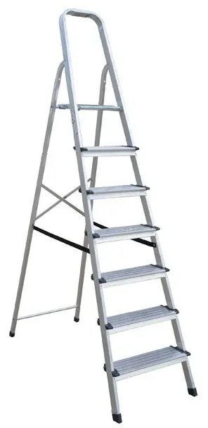 PROFAL ΣΚΑΛΑ ΑΛΟΥΜΙΝΙΟΥ PLUS 7+1 ΣΚΑΛΟΠΑΤΙ 13CM (206701)