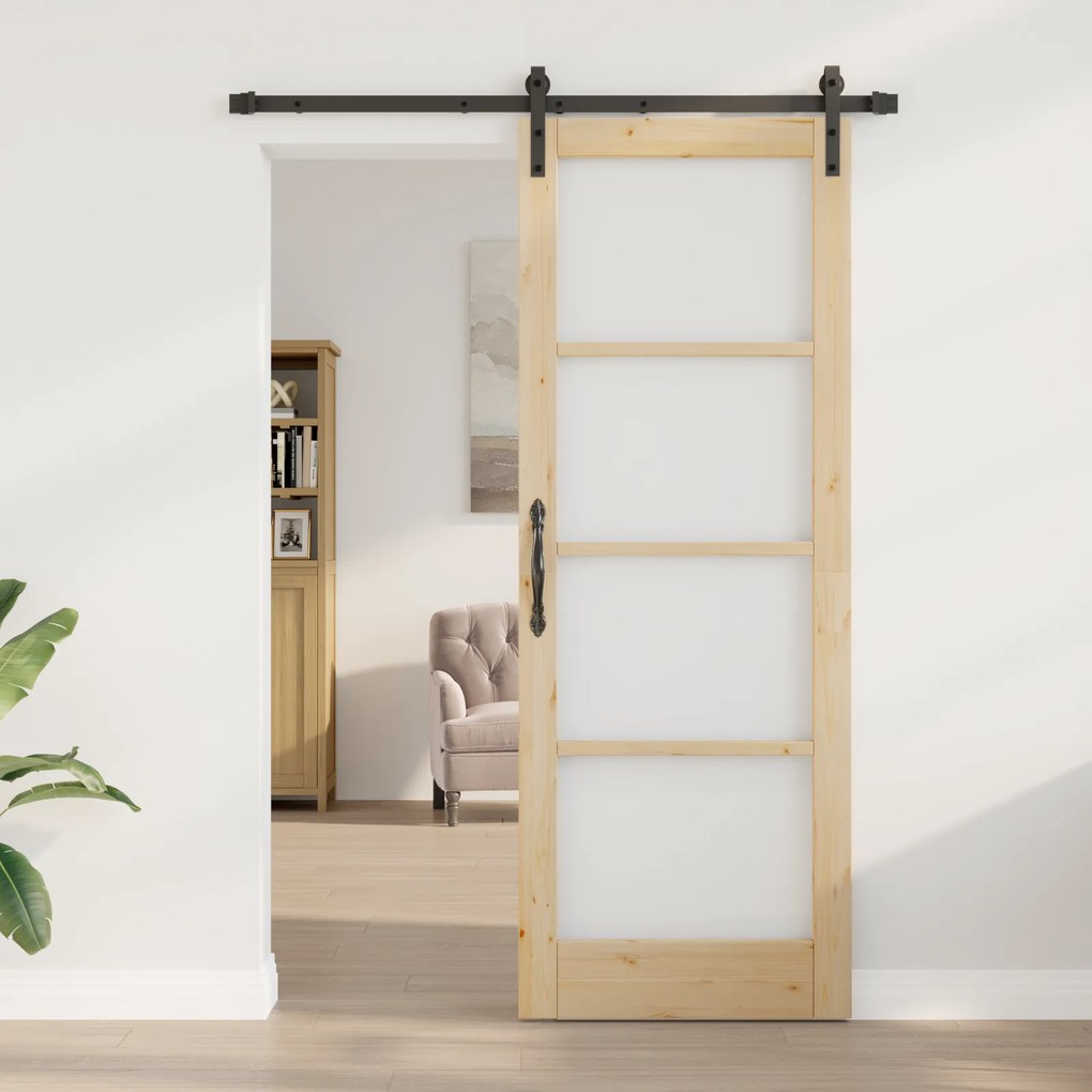 vidaXL Συρόμενη Πόρτα με Σετ Σκελετού 'ORKDAL'78x211 cm