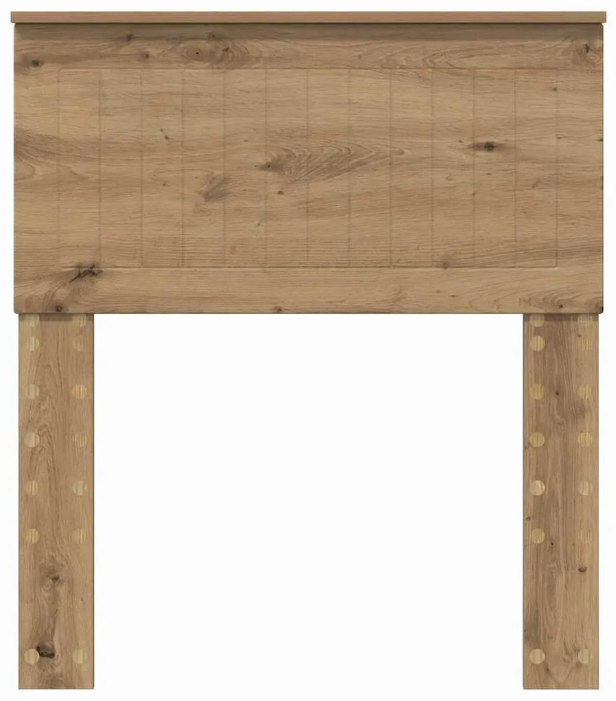 vidaXL Κεφαλάρι με κεφαλάρι Artisan Oak 75 cm Επεξεργασμένο ξύλο