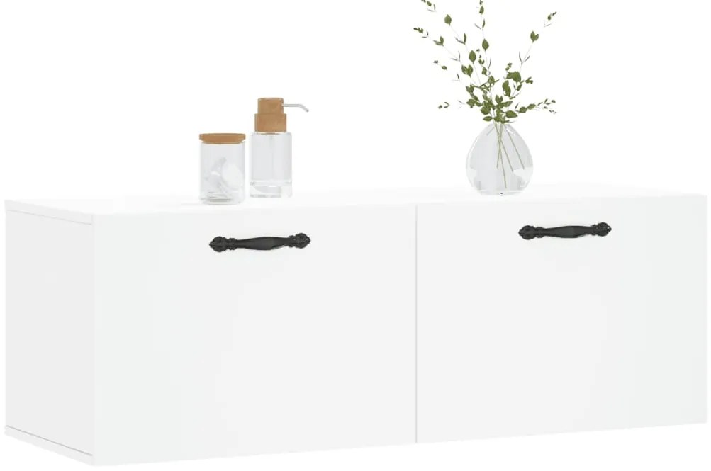 vidaXL Ντουλάπι Τοίχου Λευκό 100x36,5x35 εκ. από Επεξεργασμένο Ξύλο