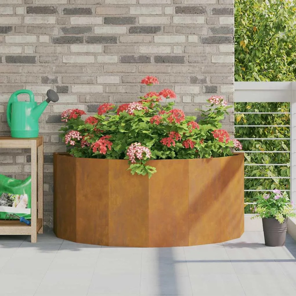 vidaXL Γλάστρα Σκ rusty 120 x 60 x 50 εκ. Ατσάλι Σκληρυθέν στον Αέρα