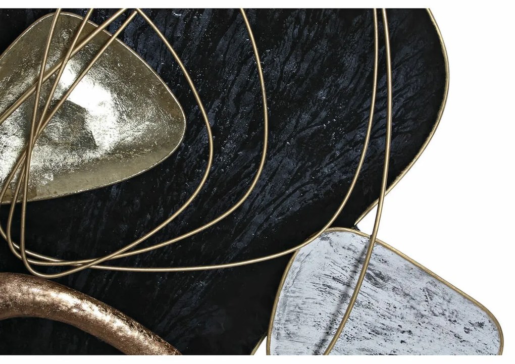 Διακόσμηση τοίχων DKD Home Decor Μέταλλο Αφηρημένο (101 x 9 x 85 cm)