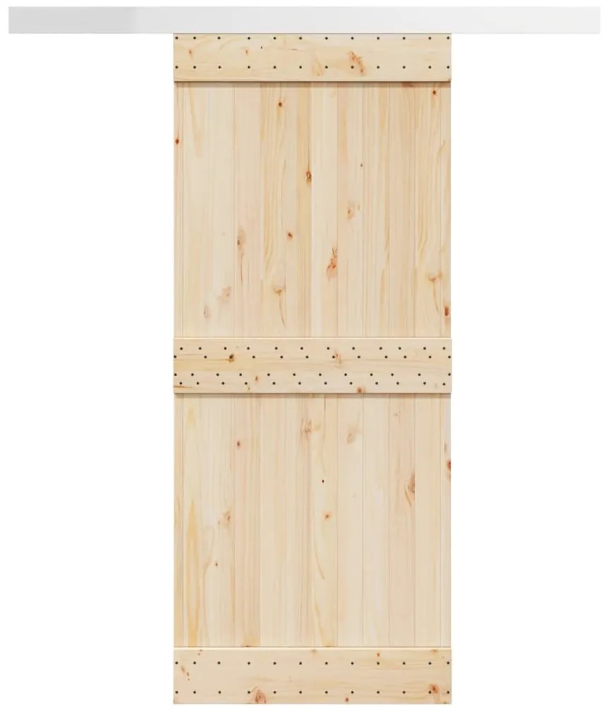 vidaXL Κιτ υλικού συρόμενης πόρτας 183 cm Κράμα αλουμινίου Sliver