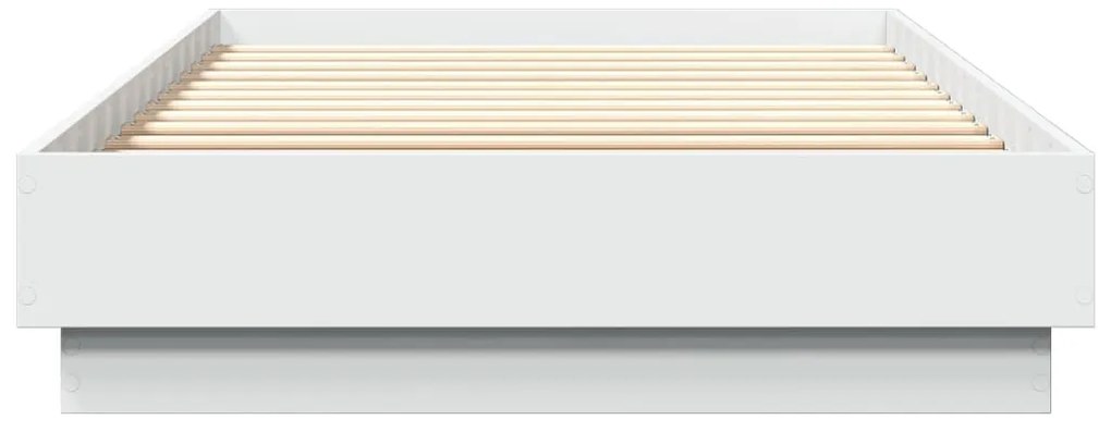 vidaXL Πλαίσιο Κρεβατιού με λυχνίες LED Λευκό 100 x 200 εκ.