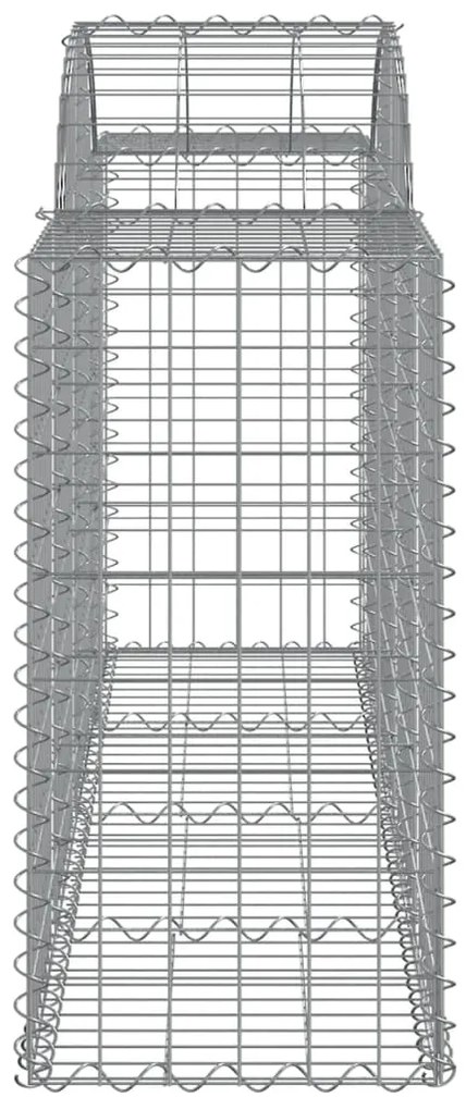 vidaXL Συρματοκιβώτια Τοξωτά 14 τεμ. 200x50x80/100 εκ. Γαλβαν. Ατσάλι