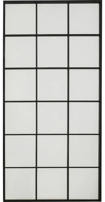 Καθρέφτης Τοίχου Finestra  90x3x180 εκ. - Μαύρο