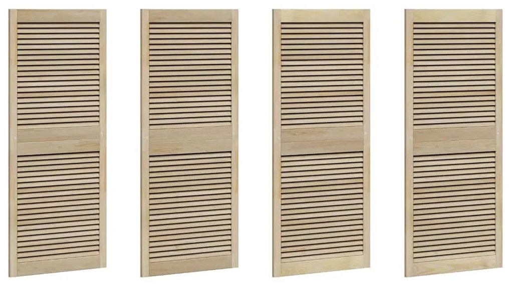 vidaXL Πόρτες Ντουλάπας Other 4 pcs Καφέ 140.5 x 59.5 x 2.1 εκ